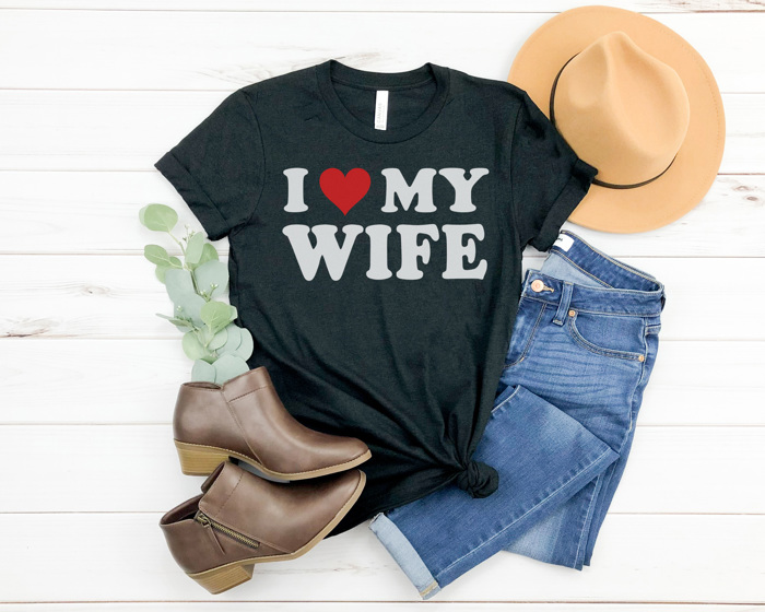 I Love My Husband Shirt, I Love My Wife Shirt, Valentine's Day Tees, Matching Shirts, Bella Canvas Tees, Unisex Sizing