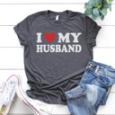  I Love My Husband Shirt, I Love My Wife Shirt, Valentine's Day Tees, Matching Shirts, Bella Canvas Tees, Unisex Sizing