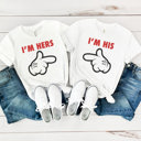  His And Hers Theme Park Shirts, Matching Mouse Shirts, Matching Graphic Tees, Theme Park Tee, Anniversary Tee, Newlywed Shirt, Bella Canvas, Unisex Tee