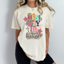 XXL Ivory His Way Is Better Graphic Tee, Trendy Graphic Tee, Christian Shirt, Religious Tee, Easter Graphic Tee, Comfort Colors