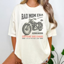 Large Ivory Rad Mom Era Graphic Tee, Boy Mom Graphic Tee, Cool Mom Shirt, Motorcycle Shirt, Comfort Colors, Mama Tee