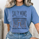 Medium Blue Jean Salty Moms Beach Club Graphic Tee, Spring Break Shirt, Summer Graphic Tee, Mama Tee, Funny Mom Shirt, Salty Graphic Tee, Comfort Colors