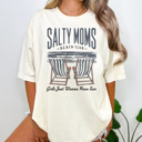 Medium Ivory Salty Moms Beach Club Graphic Tee, Spring Break Shirt, Summer Graphic Tee, Mama Tee, Funny Mom Shirt, Salty Graphic Tee, Comfort Colors