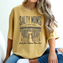 Medium Mustard Salty Moms Beach Club Graphic Tee, Spring Break Shirt, Summer Graphic Tee, Mama Tee, Funny Mom Shirt, Salty Graphic Tee, Comfort Colors
