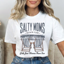 Small White Salty Moms Beach Club Graphic Tee, Spring Break Shirt, Summer Graphic Tee, Mama Tee, Funny Mom Shirt, Salty Graphic Tee, Comfort Colors