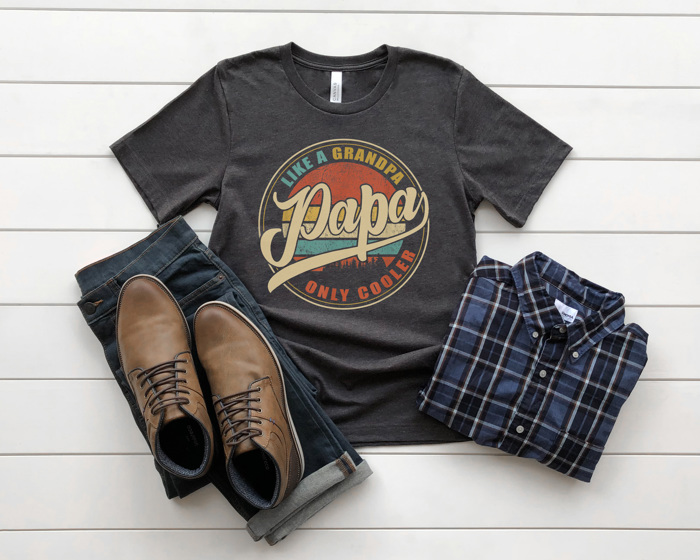 Cool Papa Graphic Tee, Father's Day Shirt, Grandpa Tee, Gift for Dad