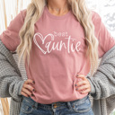 Large Mauve Auntie Best Grandma Graphic Tee, Auntie Shirt, Mimi Shirt, Gigi Shirt, Nana Shirt, Grammy Shirt, Mama Shirt, Gift for Grandma, Mother's Day Gift