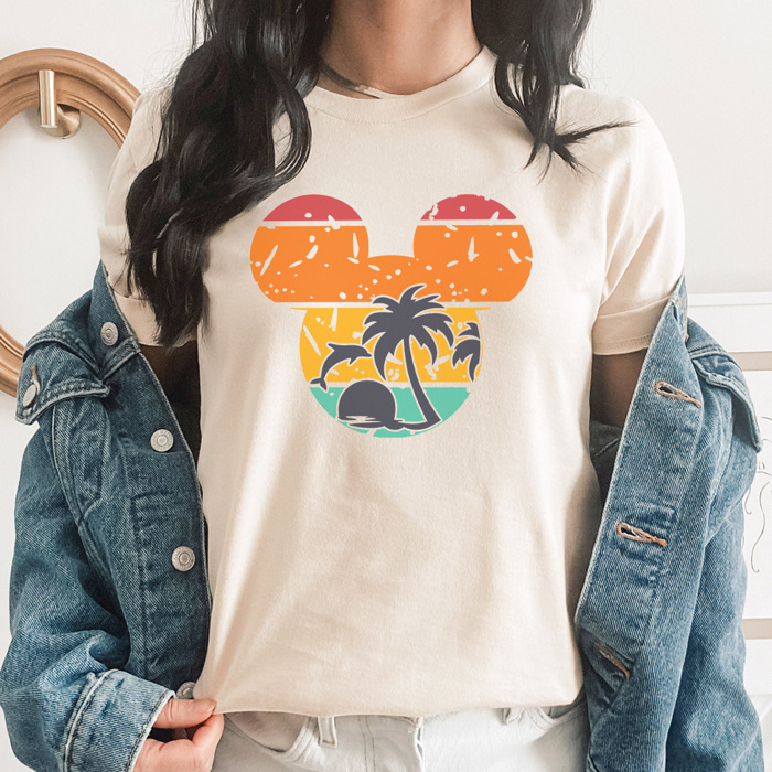 Theme Park Sunset Graphic Tee, Family Cruise Shirt, Vacation Shirt, Disney Shirt, Summer Vacation