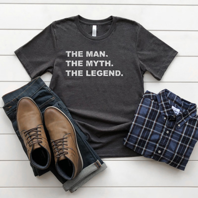 Man Myth Legend Graphic Tee, Father's Day Shirt, Gift for Dad