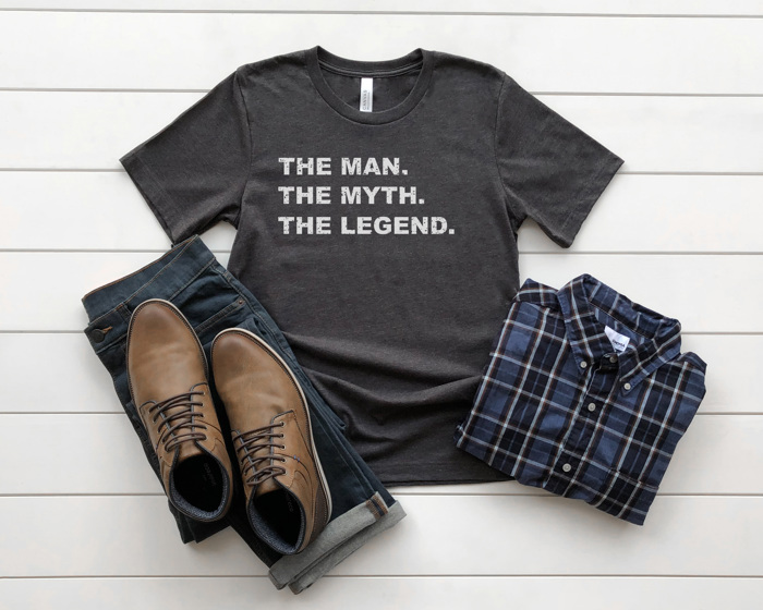 Man Myth Legend Graphic Tee, Father's Day Shirt, Gift for Dad