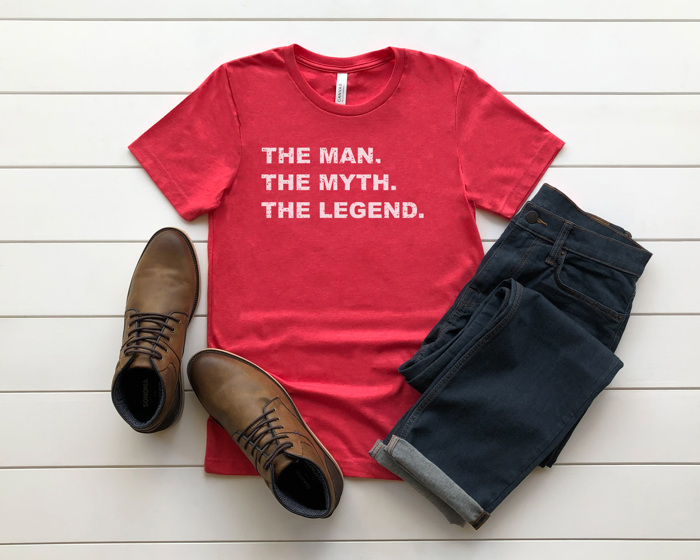 Man Myth Legend Graphic Tee, Father's Day Shirt, Gift for Dad