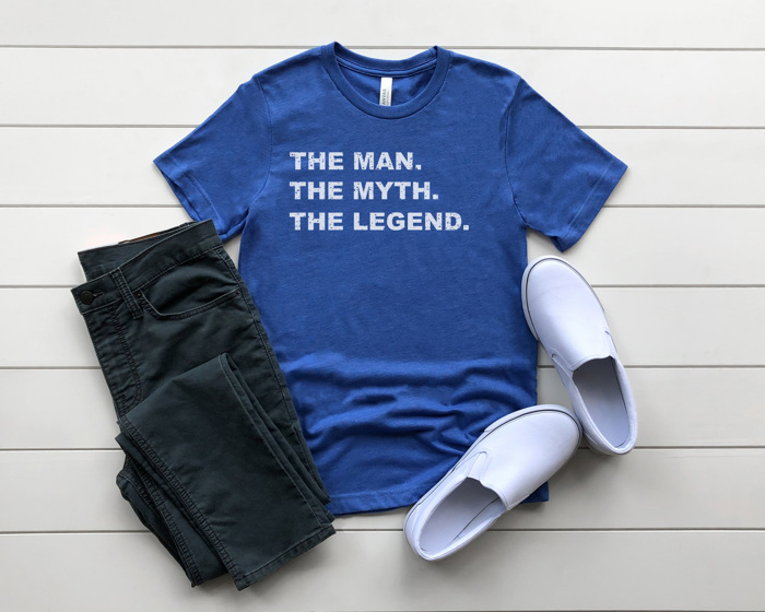 Man Myth Legend Graphic Tee, Father's Day Shirt, Gift for Dad