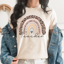 XL Cream She Believed Teacher Graphic Tee, Back to School, Teacher Appreciation, Teacher Shirt