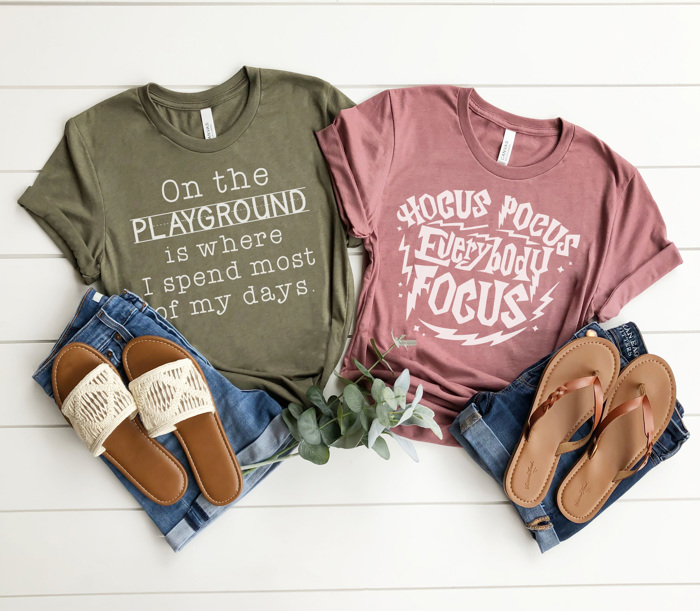Teacher Songs Graphic Tee, Funny Teacher Shirt, Back to School Tee, Hocus Pocus