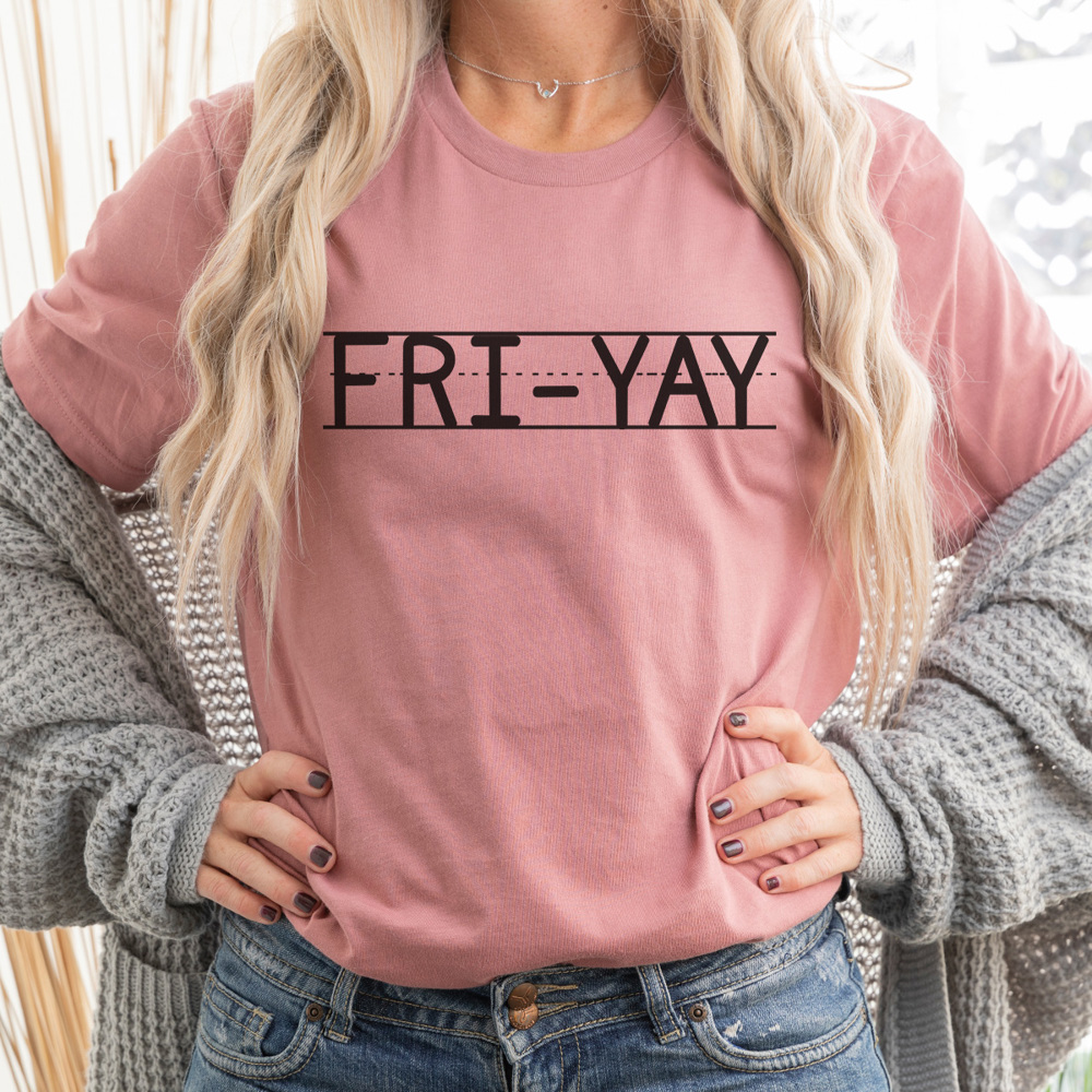 Fri Yay Graphic Tee, Teacher Graphic Tee, Cute Teacher Shirt, Friday Shirt, Weekend Graphic Tee, Teacher Gift