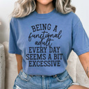 XXL Blue Jean Functional Adult Graphic Tee, Funny Adult Graphic Tee, Sarcastic Graphic Tee, Adulting Tee