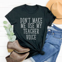  Teacher Voice Graphic Tee, Funny Teacher Graphic Tee, Back to School Shirt, Teacher Humor