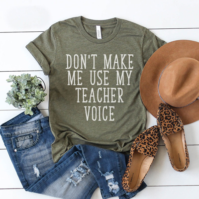 Teacher Voice Graphic Tee, Funny Teacher Graphic Tee, Back to School Shirt, Teacher Humor