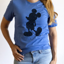 Small Royal Blue Vintage Mouse Graphic Tee, Cute Mouse Shirt, Theme Park Shirt, Theme Park Mouse, Matching Vacation Shirts, Boy Mouse Shirt, Mouse Land Shirt