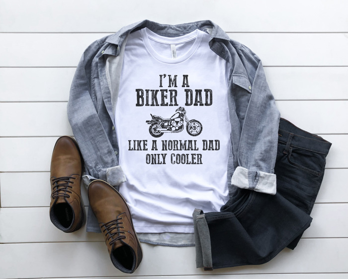 Biker Dad Graphic Tee, Not A Regular Dad, Cool Dad Shirt, Father's Day Shirt, Gift for Dad