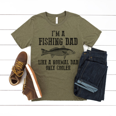 Fishing Dad Graphic Tee, Not A Regular Dad, Cool Dad Shirt, Father's Day Shirt, Gift for Dad