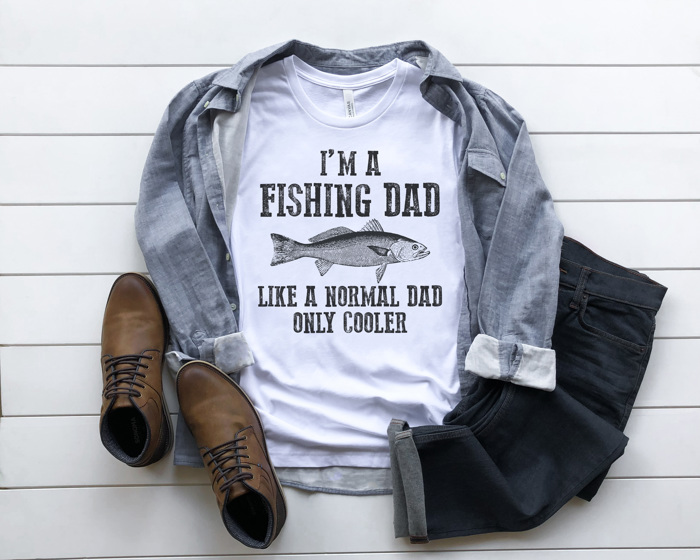 Fishing Dad Graphic Tee, Not A Regular Dad, Cool Dad Shirt, Father's Day Shirt, Gift for Dad