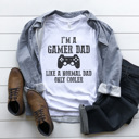 XXL White Gamer Dad Graphic Tee, Not A Regular Dad, Cool Dad Shirt, Father's Day Shirt, Gift for Dad