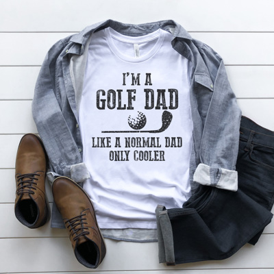 Golf Dad Graphic Tee, Not A Regular Dad, Cool Dad Shirt, Father's Day Shirt, Gift for Dad