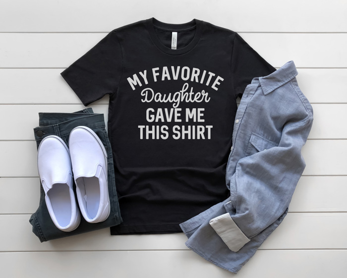 Favorite Daughter Graphic Tee, Father's Day Shirt, Gift for Dad, Funny Graphic Tee