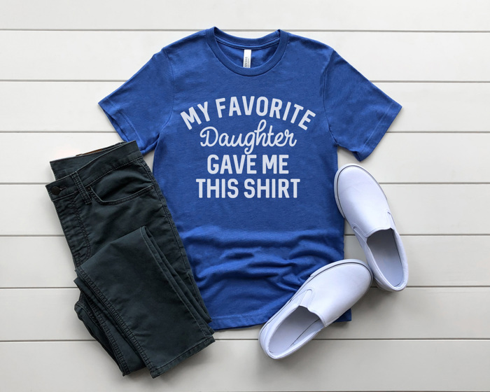 Favorite Daughter Graphic Tee, Father's Day Shirt, Gift for Dad, Funny Graphic Tee