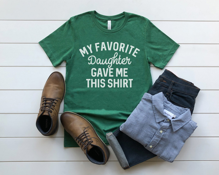 Favorite Daughter Graphic Tee, Father's Day Shirt, Gift for Dad, Funny Graphic Tee