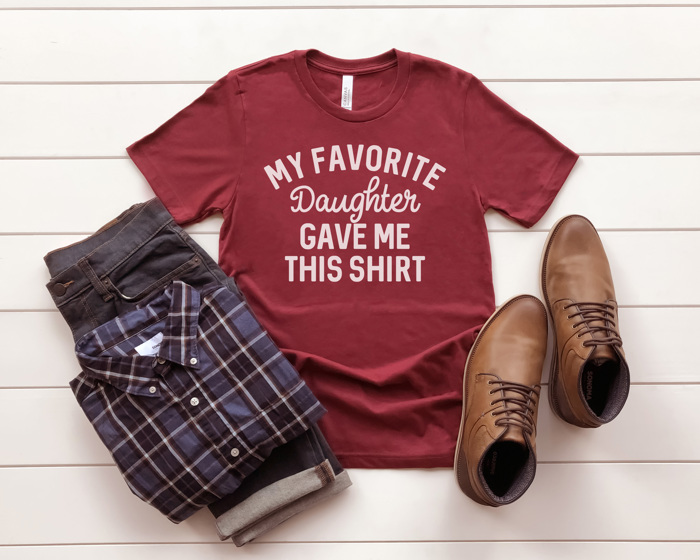 Favorite Daughter Graphic Tee, Father's Day Shirt, Gift for Dad, Funny Graphic Tee