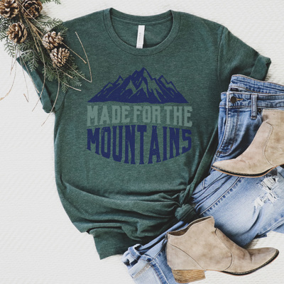 Made for the Mountains Graphic Tee, Camping Shirt, Outdoor Shirt, Summer Tshirt, Unisex Tee