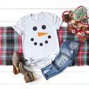  Snowman Graphic Tee, Christmas Graphic Tee, Cute Snowman Shirt, Winter Shirt