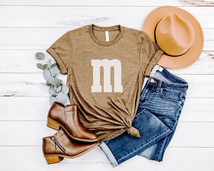 M&M Costume Graphic Tee, Halloween Costume Shirt, Candy Graphic Tee, Group Halloween Costume