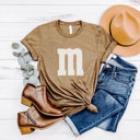  M&M Costume Graphic Tee, Halloween Costume Shirt, Candy Graphic Tee, Group Halloween Costume
