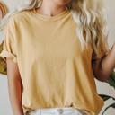 Small Mustard US States Varsity Font Comfort Colors Tee, America States Shirt, Home State Tee