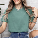Small Light Green US States Varsity Font Comfort Colors Tee, America States Shirt, Home State Tee