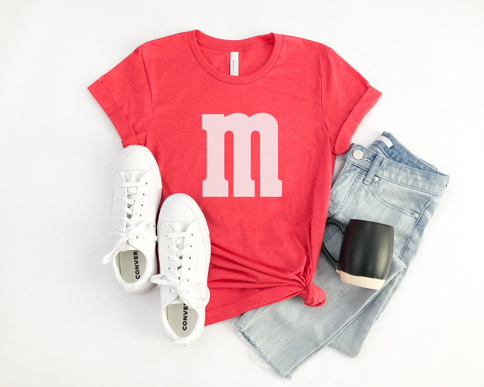 M&M Costume Graphic Tee, Halloween Costume Shirt, Candy Graphic Tee, Group Halloween Costume