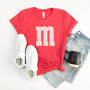  M&M Costume Graphic Tee, Halloween Costume Shirt, Candy Graphic Tee, Group Halloween Costume