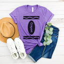  Crayon Costume Graphic Tee, Teacher Halloween Tee,Halloween Costume Shirt, Teacher Graphic Tee, Group Halloween Costume, 