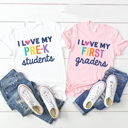  I Love My Students Graphic Tee, Valentine Teacher Shirt, Teacher Grade Shirt, Back to School Shirt, Love My Grade Shirt, Cute Teacher Tee