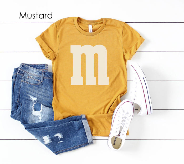 M&M Costume Graphic Tee, Halloween Costume Shirt, Candy Graphic Tee, Group Halloween Costume