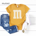  M&M Costume Graphic Tee, Halloween Costume Shirt, Candy Graphic Tee, Group Halloween Costume
