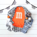  M&M Costume Graphic Tee, Halloween Costume Shirt, Candy Graphic Tee, Group Halloween Costume