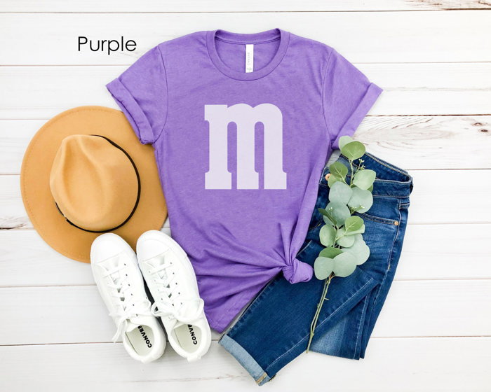 M&M Costume Graphic Tee, Halloween Costume Shirt, Candy Graphic Tee, Group Halloween Costume