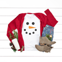  Snowman Graphic Tee, Christmas Graphic Tee, Cute Snowman Shirt, Winter Shirt