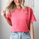 Small Watermelon US States Varsity Font Comfort Colors Tee, America States Shirt, Home State Tee