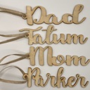  Personalized Wood Stocking Tag