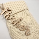  Personalized Wood Stocking Tag